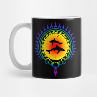 LGBTQ Pride Hawaii Oceanic Whitetip Shark Mug